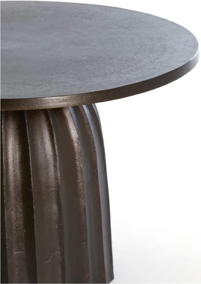 Tavolino rotondo in metallo ø 60 cm Veglia - Light & Living