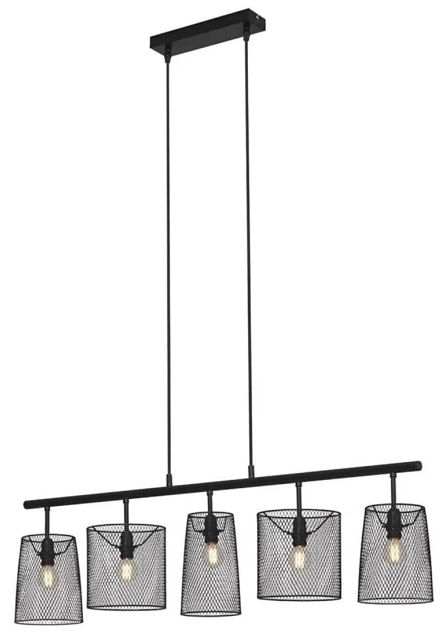 Brilo 4076-055 - Lampadario a sospensione con filo RETRO 5xE14/40W/230V