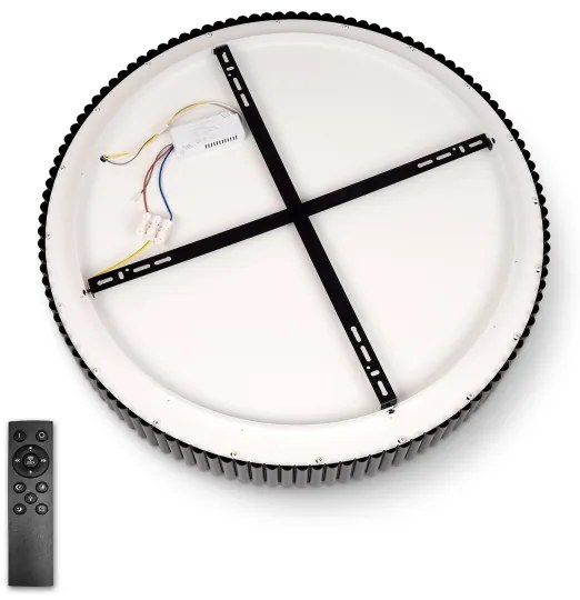 Brilagi - Plafoniera LED dimmerabile FALCON MODERN LED/54W/230V 60 cm nera + telecomando