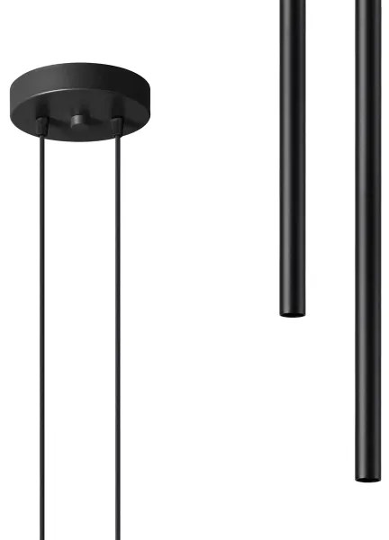 Sollux SL.1304 - Lampadario a sospensione con filo PASTELO 2xG9/8W/230V nero