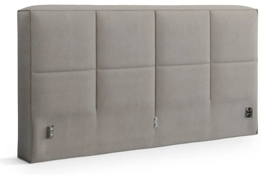 Testiera grigio chiaro imbottita 209x100 cm Darren – Micadoni