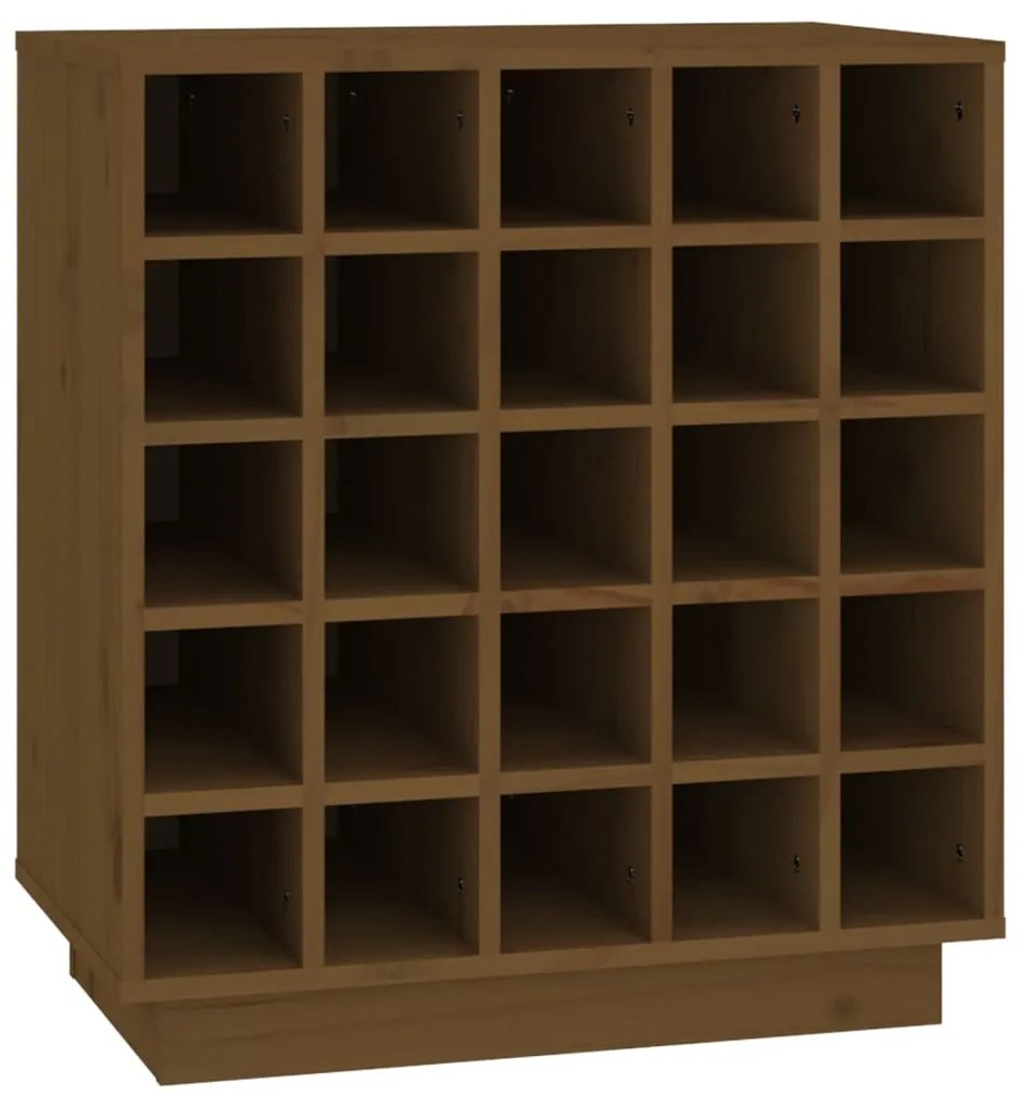 Portabottiglie Miele 55,5x34x61 cm in Legno Massello di Pino