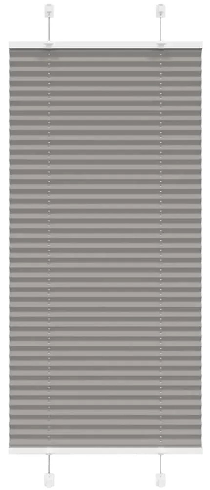 Tenda Plissettata Antracite 60x150 Cm Larghezza Tessuto 59,4 Cm /