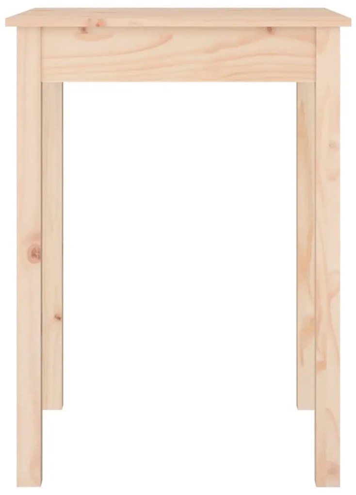 Tavolo da pranzo 55x55x75 cm in legno massello di pino
