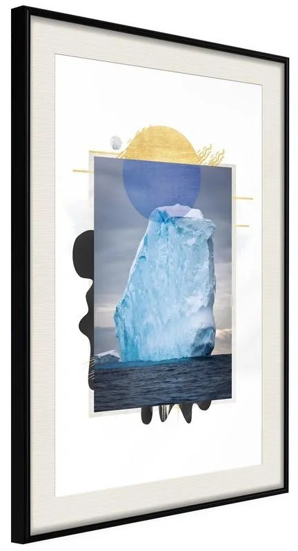 Poster  Tip of the Iceberg  Cornice Quadri Cornice nera con pass-partout, Larghezza x Altezza Home decor 20x30