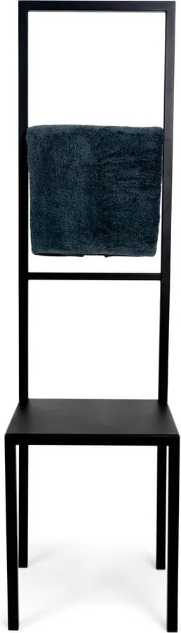 Stand portasciugamani nero in acciaio Dressbuddy – Spinder Design