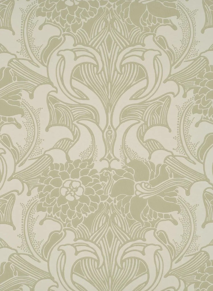 Little Greene Carta da parati Dahlia Scroll - Mirror