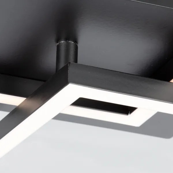 Briloner 3210-015 - Lampada LED da soffitto dimmerabile FRAME 2x11W 230V nera