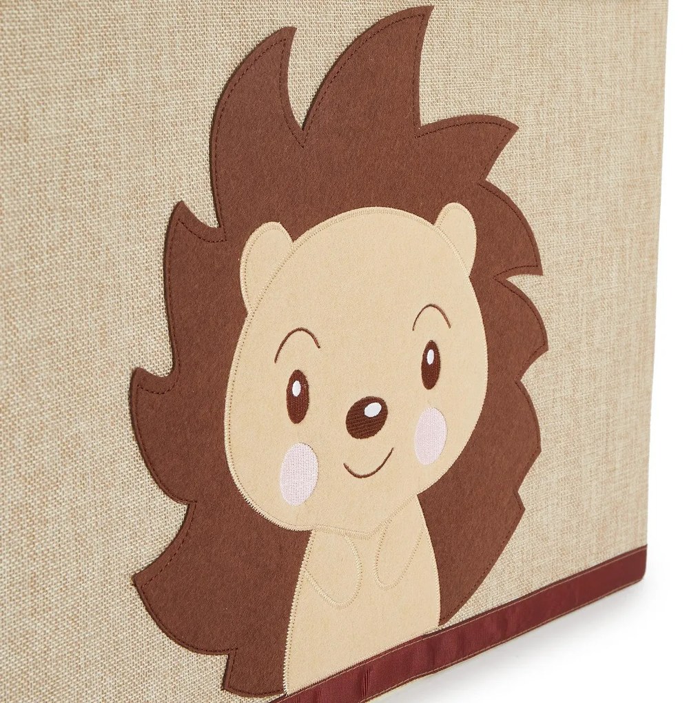 Bieco - Scatola portaoggetti con coperchio - riccio Piksi