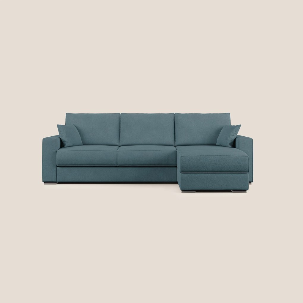 Dream Divano letto angolare in microfibra effetto pelle smacchiabile T15