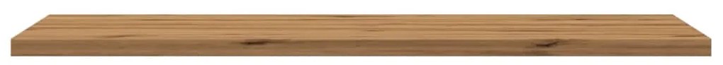 Mensole parete 4pz rovere artigianale 60x30x1,5cm in truciolato