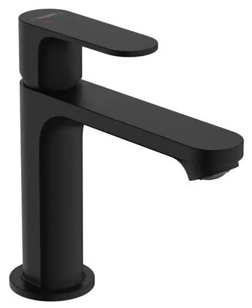 Rubinetto per lavabo a canna media Rebris S nero verniciato opaco HANSGROHE H 19.8 cm