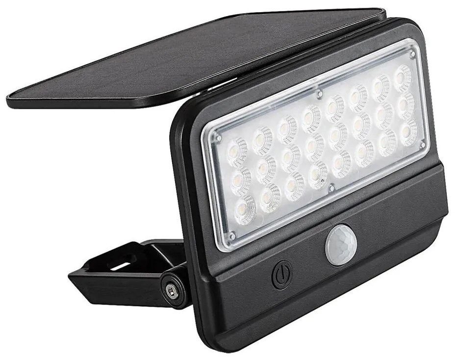 Rabalux 77040 - Lampada da parete solare LED FLAXTON LED/7W/3,7V IP54 nera