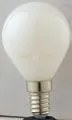 Lampadina led filamento globo bianco attacco e14  6w 680lm 4000k 30...