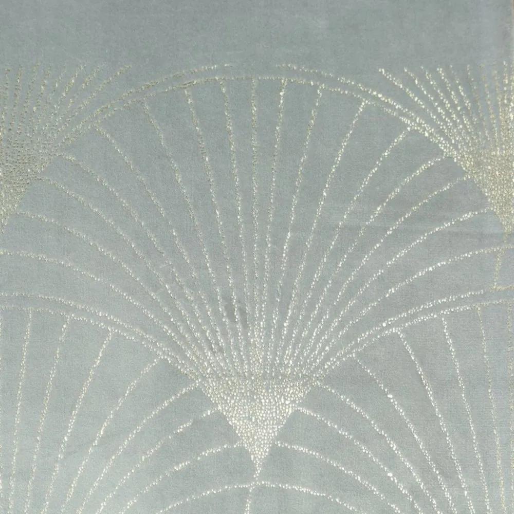 Tovaglia centrale in velluto con stampa grigia lucida Larghezza: 35 cm | Lunghezza: 180 cm