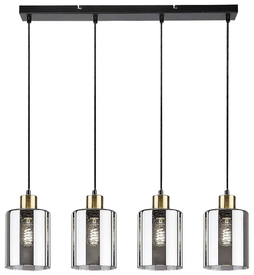 Rabalux 72247 - Lampadario a sospensione con filo PEREZ 4xE27/40W/230V