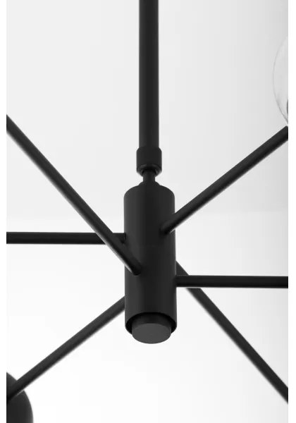 Jupiter 1993 - Lampadario a sospensione con supporto rigido MOKA 3xGU10/10W/230V + 3xG9/10W/230V nero/beige