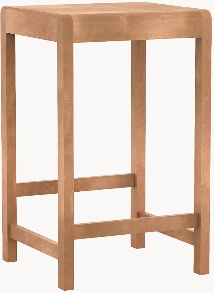 Sgabello alto in legno di betulla 01