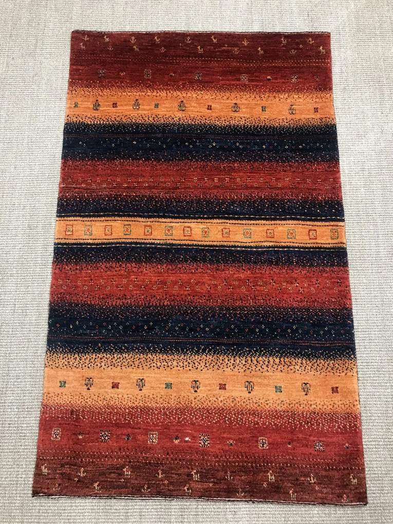 Loribaft Tappeto persiano 80x130 Rosso (Iran) Annodato A Mano