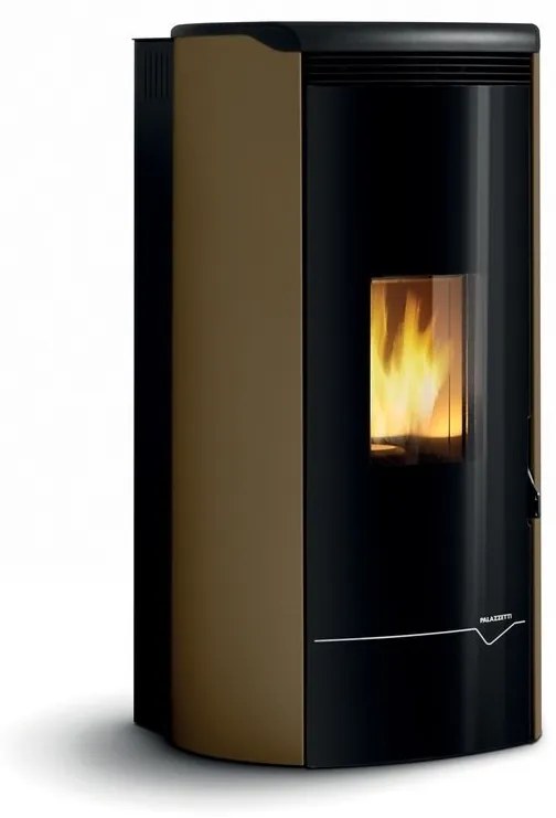 Stufa A Pellet ecofire ad acqua o aria 26kw Con Top In Ghisa e Acciaio Moka Palazzetti Jackie Idro 26