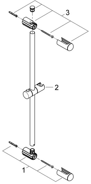 GROHE 27499000 - Asta doccia EUPHORIA 600 mm cromo lucido