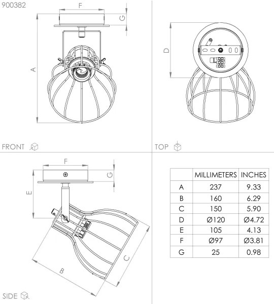 Eglo 900382 - Applique SAMBATELLO 1xE27/40W/230V