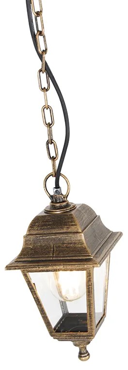 Lampada a sospensione da esterno classica oro antico IP44 - Capital