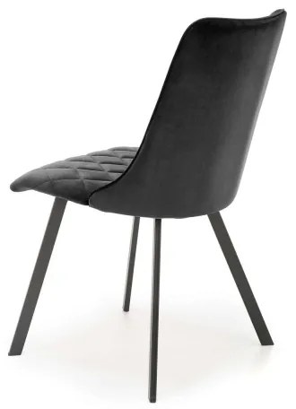 Set di 4 sedie da pranzo RESTIVO, nere