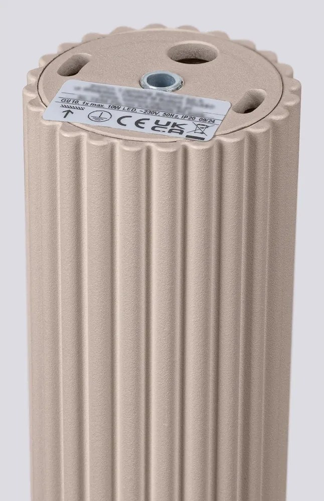 Faretto grigio tortora in metallo Gleam – Sollux