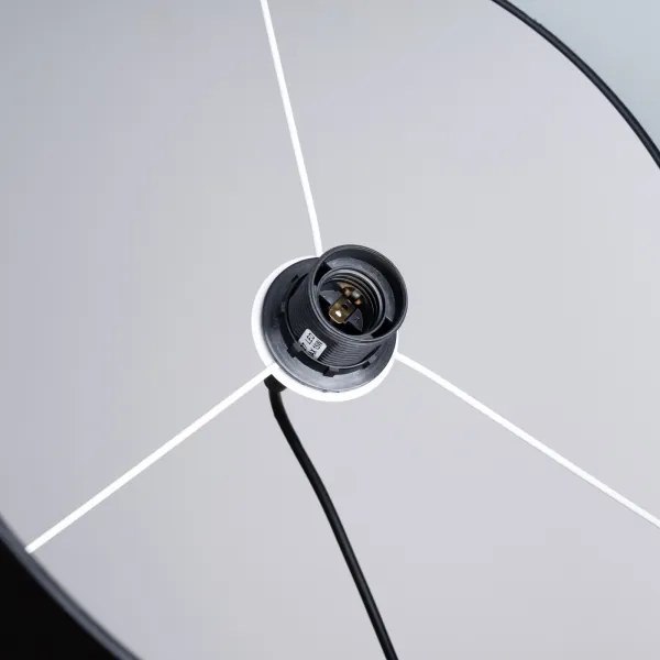 Sollux SL.1406 - Lampadario a sospensione con filo NOVA 1xE27/15W/230V diametro 40 cm nero