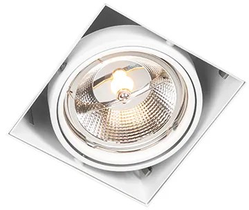 Set di 6 faretti da incasso bianchi GU10 AR111 senza cornice regolabili - Oneon