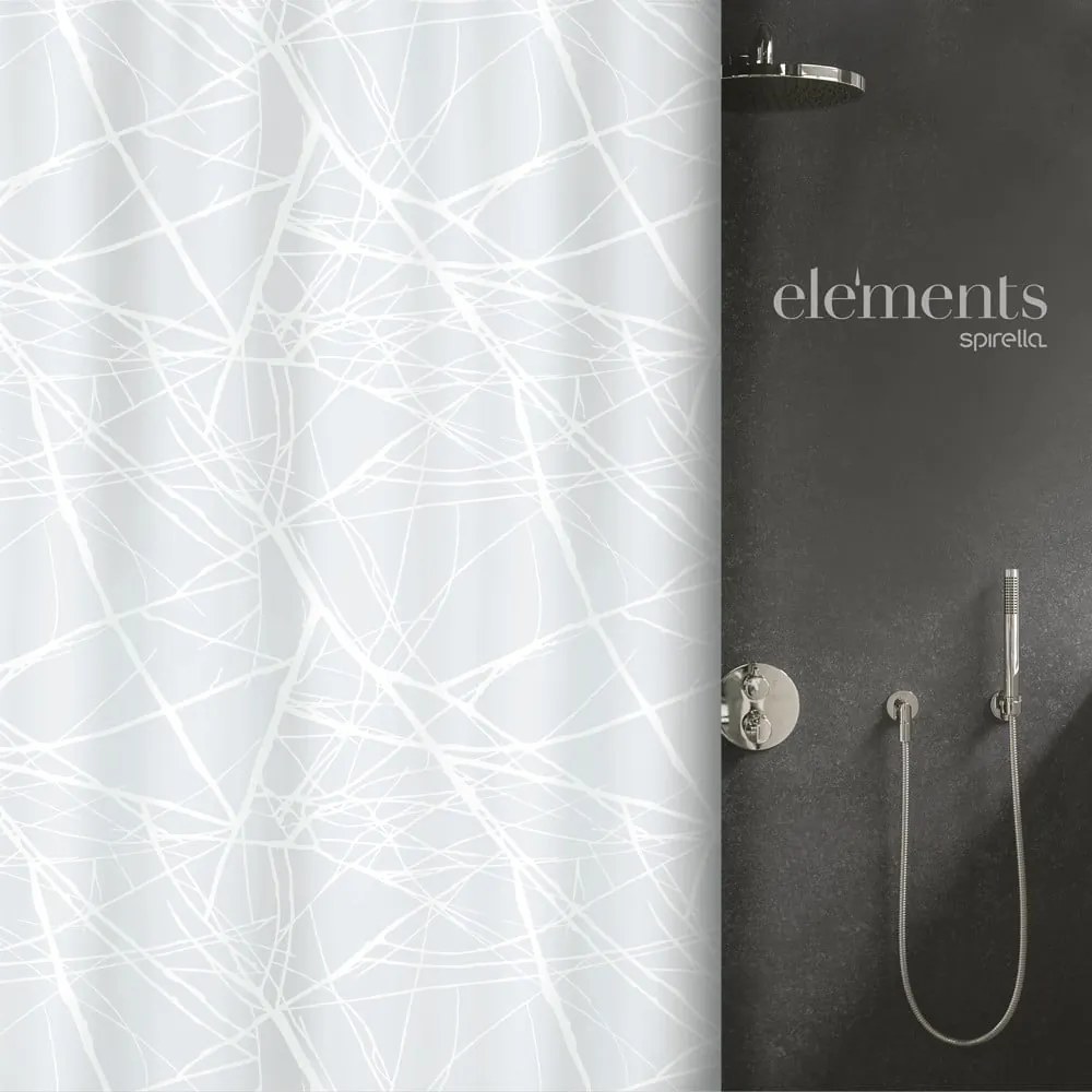 Tenda per doccia 180x200 cm Fores – Spirella