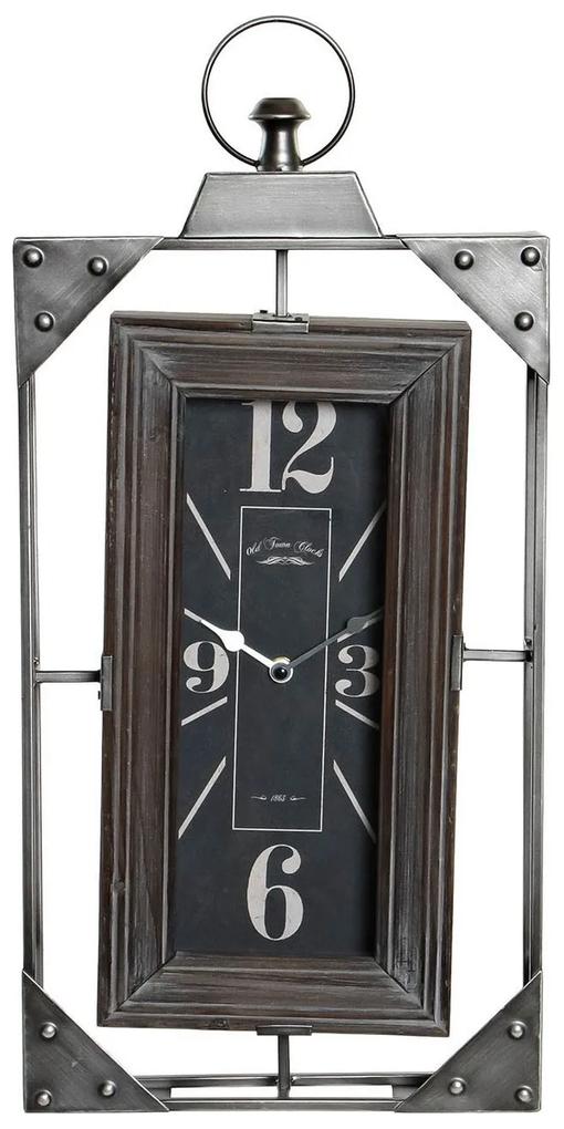 Orologio da Parete DKD Home Decor Loft Legno Ferro (29 x 6.5 x 61 cm)