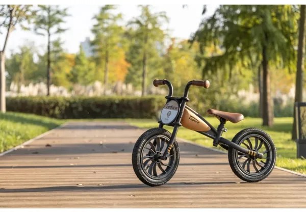 QPlay - Bici a spinta FEDURO nero/beige