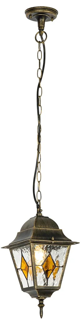 Lampada a sospensione da esterno vintage oro antico - Antigua