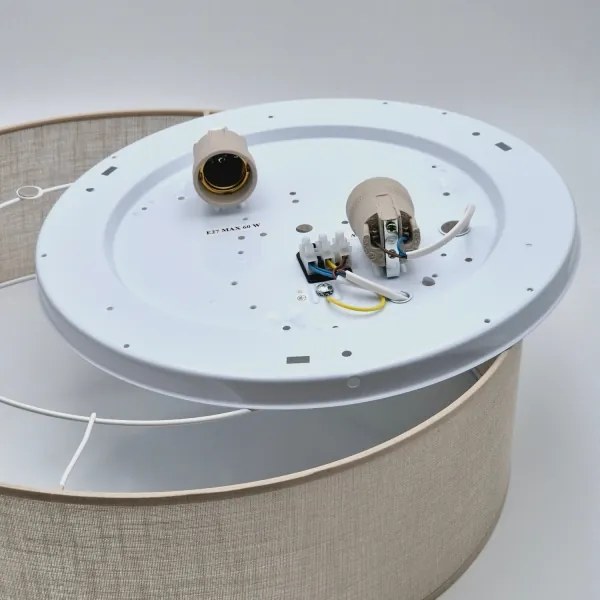 Plafoniera da soffitto SIRJA 2xE27/15W/230V Ø 45 cm beige