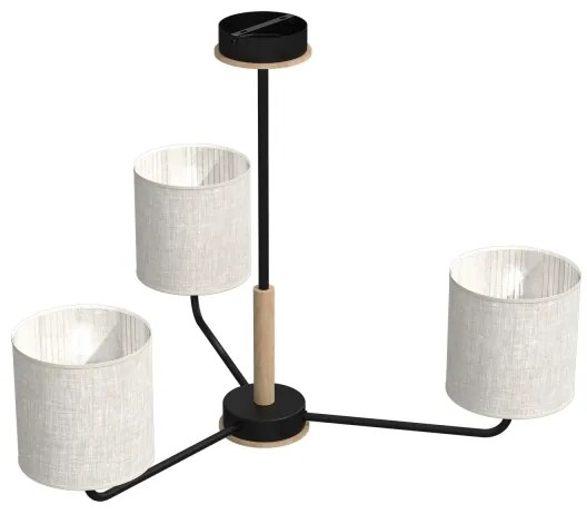 Lampadario a sospensione con supporto rigido ATLANTA 3xE27/60W/230V