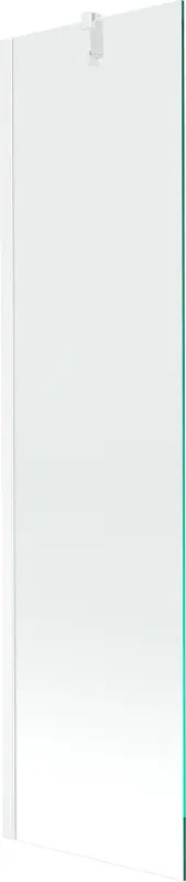 Mexen Next paratia per vasca da bagno 1-anta 50 x 150 cm, trasparente, bianco - 895-050-000-00-00-20