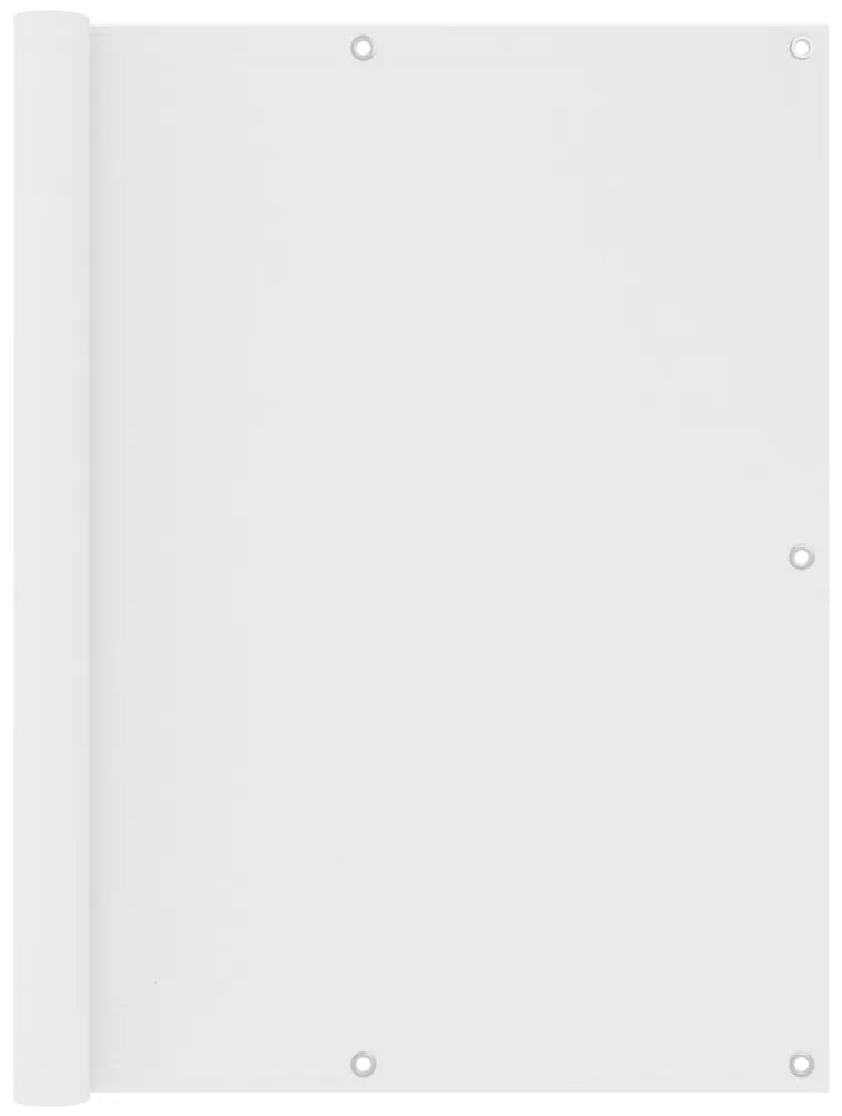 Paravento Balcone Bianco 120x600 Cm İn Tessuto Oxford /