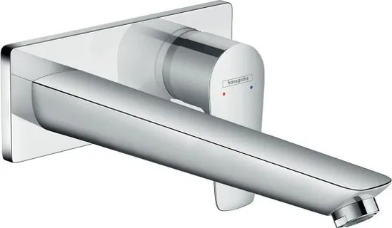 Rubinetto per lavabo Talis cromato HANSGROHE getto laminare cristallino a canna alta H 11.2 cm