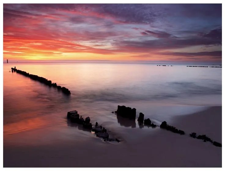 Fotomurale  L'alba sul Mar Baltico  Colore Grigio, Dimensioni e Misure 250x193