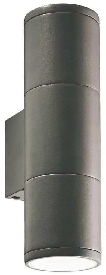 Ideal Lux - Applique da esterno GUN 2xGU10/35W/230V IP44 antracite