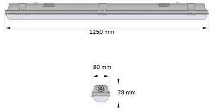 Plafo Stagna 1250mm 30,0W 4000K