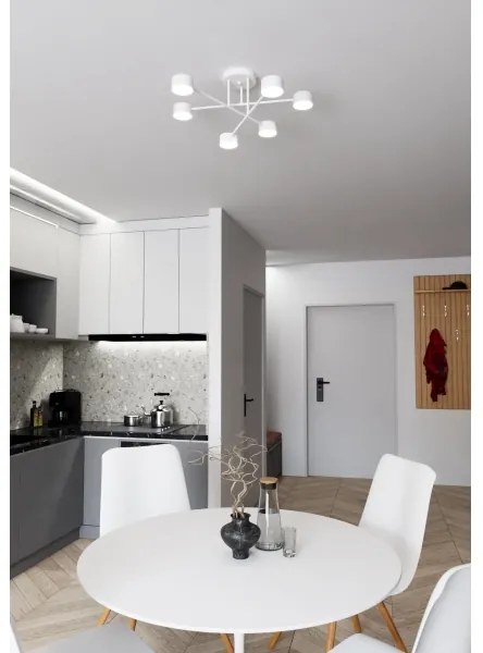 Plafoniera HALO 6xGX53/10W/230V bianca