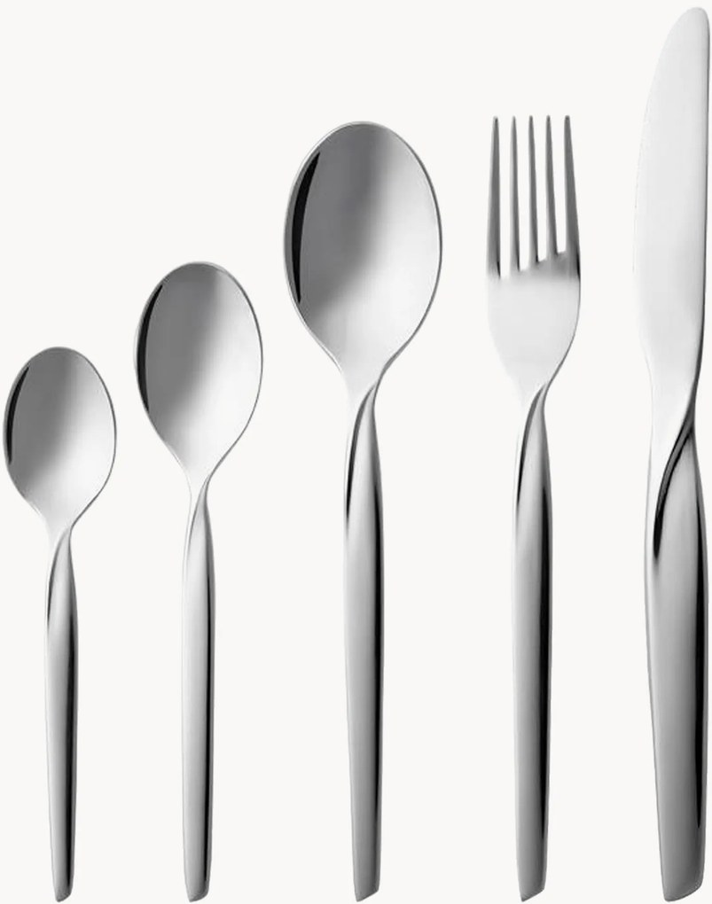 Set di 60 posate in acciaio inossidabile Twist, 12 persone