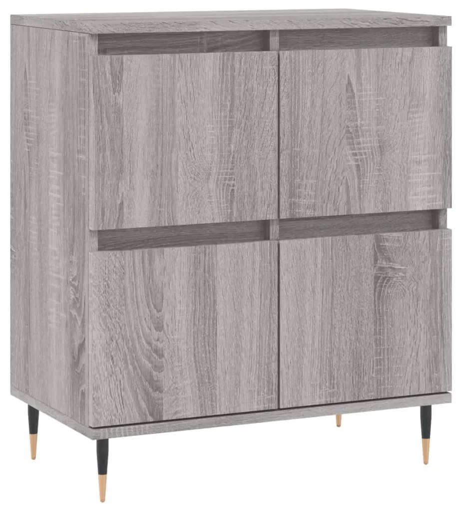 Credenza grigio sonoma 60x35x70 cm in legno multistrato