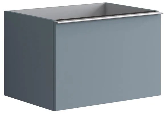 Mobile da bagno sospeso sotto lavabo L 60 x H 40 x P 45.5 cm blu laccato opaco, 1 cassetto Pixel plain