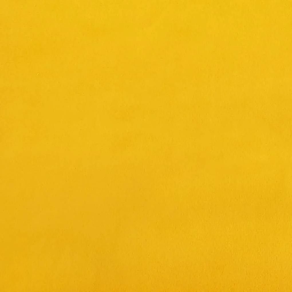 Panca giallo 100x35x41 cm in Velluto