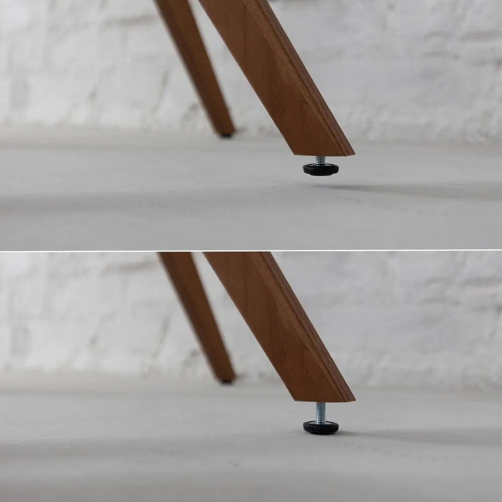 Tavolo da pranzo rotondo con piano effetto frassino ø 70 cm Jubi – Ragaba