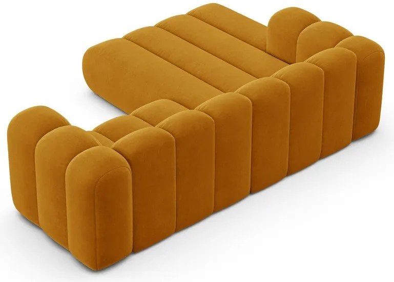 Divano angolare giallo ad angolo sinistro Lupine - Micadoni Home